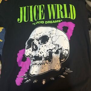 Juice WRLD Graphic Tee with Skull Design 999 shirt (MEDIUM)